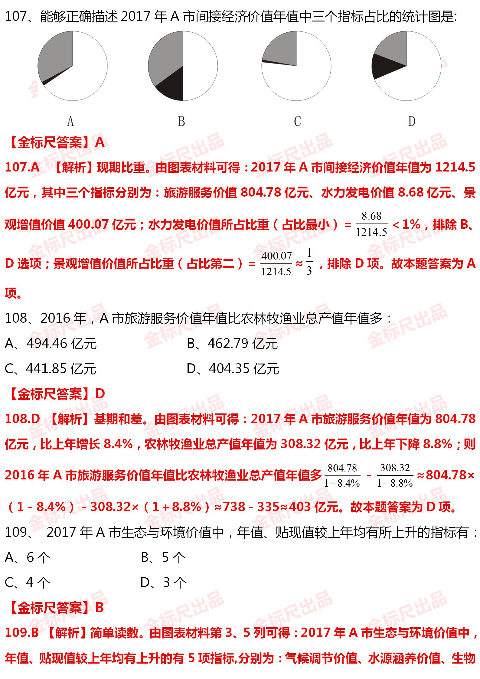 2020年公务员考试试题模拟分析详解