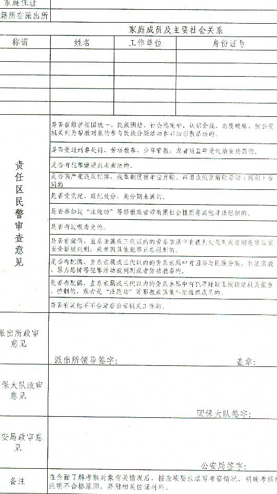 国安局政审审查对象深度剖析